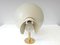 Cream colored metal and brass diabolo shaped wall lamp, 1960s, Image 5