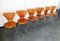 Teak 3107 Esszimmerstühle von Arne Jacobsen für Fritz Hansen, 1960er, 6er Set 10