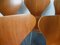Sillas de comedor 3107 de teca de Arne Jacobsen para Fritz Hansen, años 60. Juego de 6, Imagen 11