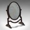 Miroir Coiffeuse Regency Antique en Chêne et Acajou, Angleterre, 1820s 1