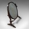 Miroir Coiffeuse Regency Antique en Chêne et Acajou, Angleterre, 1820s 6