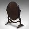 Espejo de tocador inglés Regency antiguo de caoba y caoba, década de 1820, Imagen 5