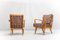 Antimott Easy Chairs & Daybed in Cherry by Walter Knoll / Wilhelm Knoll for Knoll Inc. / Knoll International, 1950s, Set of 3 3