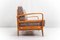 Antimott Easy Chairs & Daybed in Cherry by Walter Knoll / Wilhelm Knoll for Knoll Inc. / Knoll International, 1950s, Set of 3 13