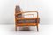 Fauteuils et Divan Antimott en Merisier par Walter Knoll / Wilhelm Knoll pour Knoll Inc. / Knoll International, 1950s, Set de 3 13