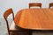 Danish Teak Dining Room Set by Henning Kjærnulf for Korup Stolefabrik, 1950s, Set of 7 5