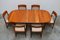 Danish Teak Dining Room Set by Henning Kjærnulf for Korup Stolefabrik, 1950s, Set of 7 10