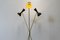 Mid-Century Italian Minimalist Black Brass Floor Lamp in the Style of Stilnovo, 1950s, Imagen 4