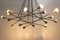 Mid-Century Italian Minimalist Chandelier in Brass in the Style of Stilnovo, 1950s, Image 9