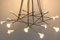 Mid-Century Italian Minimalist Chandelier in Brass in the Style of Stilnovo, 1950s, Image 2