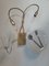 Vintage Restaurant Sconce with Plate, Glass, and Cutlery 1