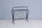 Magazine Rack in Iron and Brass, 1950s 10