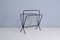 Magazine Rack in Iron and Brass, 1950s, Imagen 9