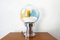Lámpara de mesa era espacial de Toni Zuccheri para Venini, años 60, Imagen 15