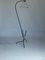 Lámpara de pie de hierro forjado y latón con revistero, años 60, Imagen 5