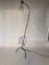 Wrought Iron and Brass Floor Lamp with Magazine Holder, 1960s, Image 3