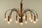 Vintage Bicolor 16-Arm Flush Mount Lamp from Doria Leuchten 3