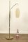 Mid-Century Brass Arc Floor Lamp, 1950s, Image 1