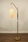 Lampadaire Arc Mid-Century en Laiton, 1950s 2