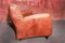 Vintage Italian Bull Leather 2.5-Seater Sofa from Molinari, 1980s, Imagen 4