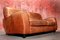 Vintage Italian Bull Leather 2.5-Seater Sofa from Molinari, 1980s 3