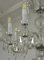 Lampada da soffitto vintage in cristallo e vetro opalino a 7 luci, anni '50, Immagine 10