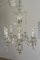 Vintage Crystal and Opaline Glass 7-Light Ceiling Lamp, 1950s 11