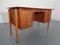 Danish Curved Teak and Oak Desk, 1960s, Image 26