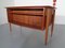 Danish Curved Teak and Oak Desk, 1960s 31