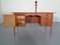 Danish Curved Teak and Oak Desk, 1960s 2