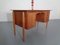 Danish Curved Teak and Oak Desk, 1960s, Image 36