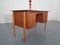 Danish Curved Teak and Oak Desk, 1960s 17