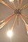 Großer Französischer Mid Century Sputnik Kronleuchter aus zweifarbigem Messing 10