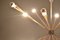 Large French Midcentury Bicolored Brass Sputnik Chandelier, Image 3