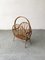 Mid-Century Bamboo and Rattan Magazine Rack, 1950s 4