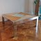 Large Chromed Steel and Split Cane Coffee Table in the Style of MIlo Baughman, 1970s 2