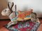 Bemalter Vintage Hase aus Frankreich 1