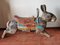 Bemalter Vintage Hase aus Frankreich 9