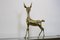 Grandes Sculptures de Cerf Bambi en Laiton, 1970s, Set de 2 5