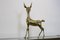 Große Bambi Hirschskulpturen aus Messing, 1970er, 2er Set 5