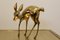 Large Bambi Brass Deer Sculptures, 1970s, Set of 2 3