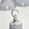 Industrial Pendant Light Shade Grey from Benjamin, 1950s 6