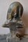 Antique Polychrome Plaster Bust of Woman 6