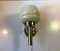 Danish Brass and Opaline Glass Sconce from Abo Metalkunst, 1970s, Image 10