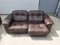 Brown Leather 2-Seater Sofas from de Sede, 1983, Set of 2 3