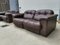 Brown Leather 2-Seater Sofas from de Sede, 1983, Set of 2 7