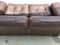Brown Leather 2-Seater Sofas from de Sede, 1983, Set of 2 6