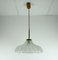 Mid-Century Ice Glass and Bubble Glass Pendant Lamp from Doria Leuchten, 1960s 1