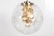 Grande Lampe à Suspension Modèle Ball Boule en Verre par Ger Furth pour Doria Leuchten, 1960s 4