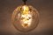 Grande Lampe à Suspension Modèle Ball Boule en Verre par Ger Furth pour Doria Leuchten, 1960s 8